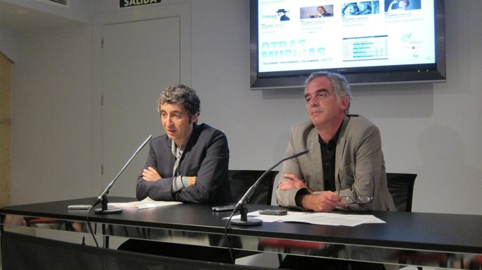 Pedro Alberto Cruz y Antonio Contreras, director Auditorio regional