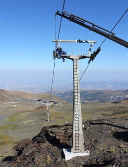 Desmontaje del Telesilla Veleta II