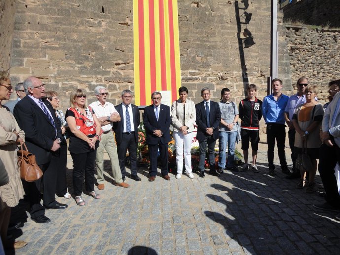 Angel Ros asiste a los actos de la Diada en Lleida