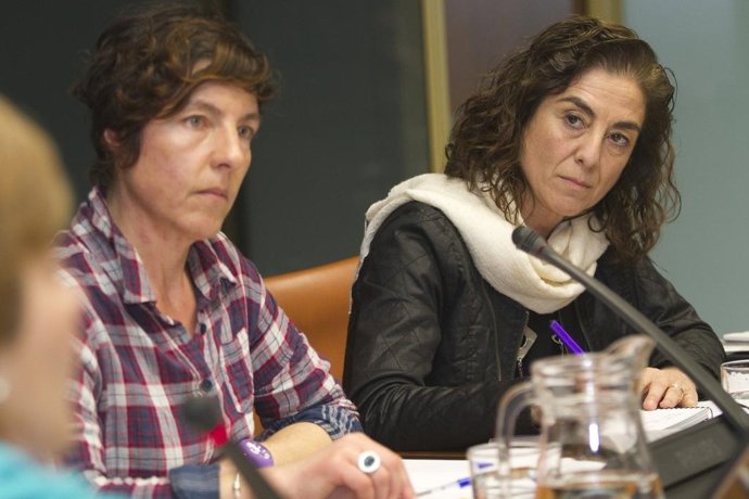 La consejera de Eduación durante la comparencia.