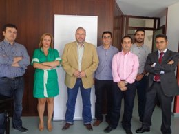 Firma del convenio de colaboración con la firma jiennense Inndetec