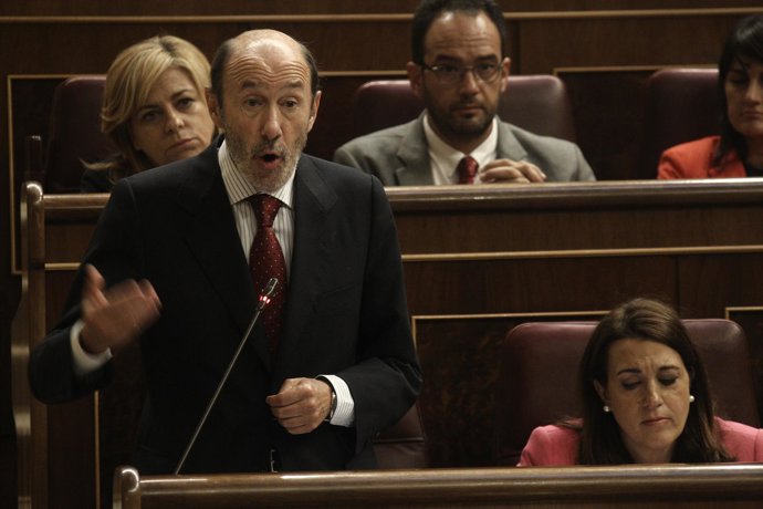 El secretario general del PSOE, Alfredo Pérez Rubalcaba