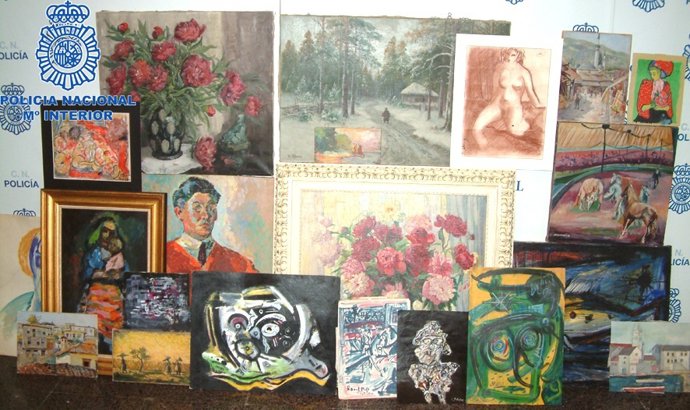 Cuadros falsos intervenidos en Palma