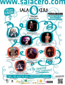 Cartel nueva temporada de Sala Cero