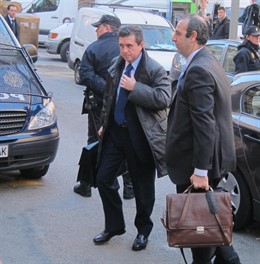Jaume Matas, llegando a la Audiencia Provincial de Palma