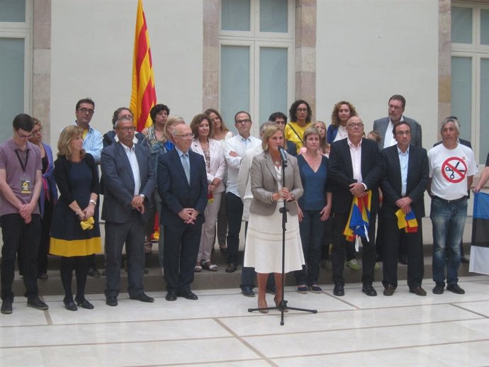 Recepción en el Parlament de la Via Catalana