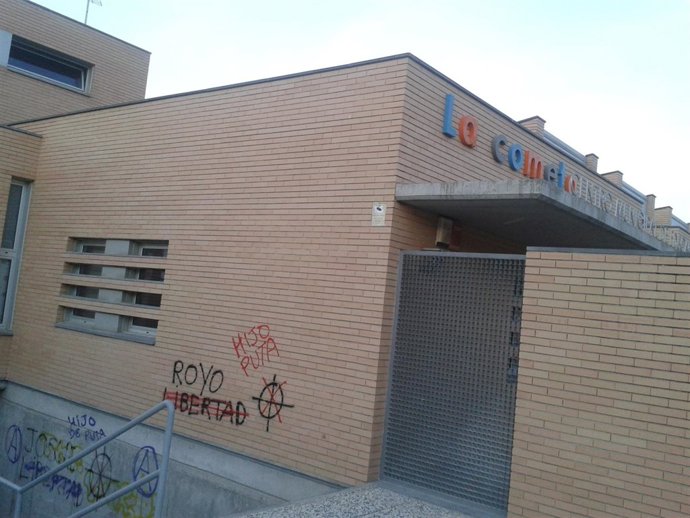 Pintadasen un edificio de Utebo (Zaragoza)