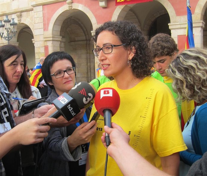 Marta Rovira (ERC) en la Via Catalana