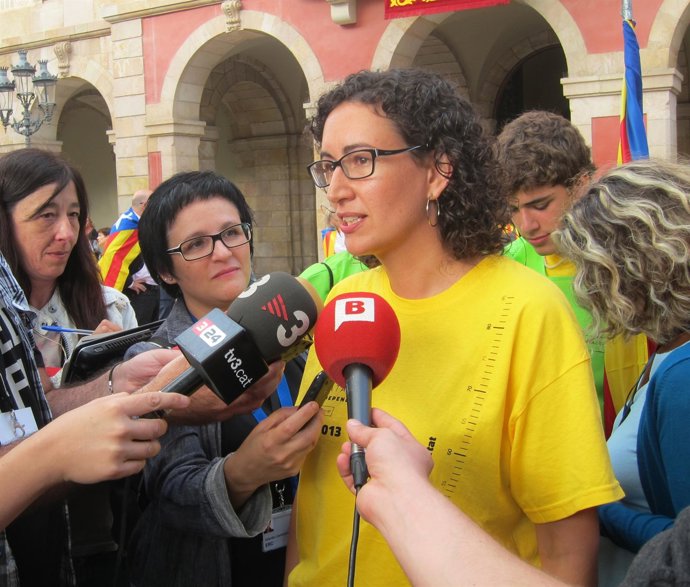 Marta Rovira (ERC) en la Via Catalana
