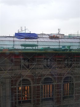 Obras de la cubierta del Congreso