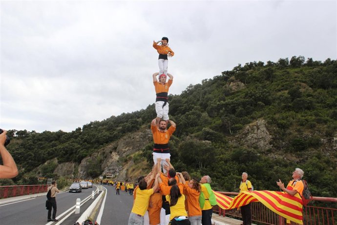 Via Catalana en Le Perthus