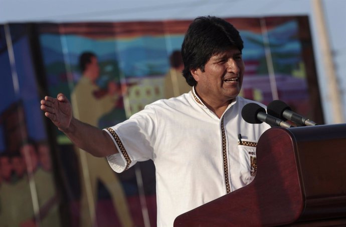 El presidente de Bolivia, Evo Morales, durante un evento en Santiago de Cuba, ju