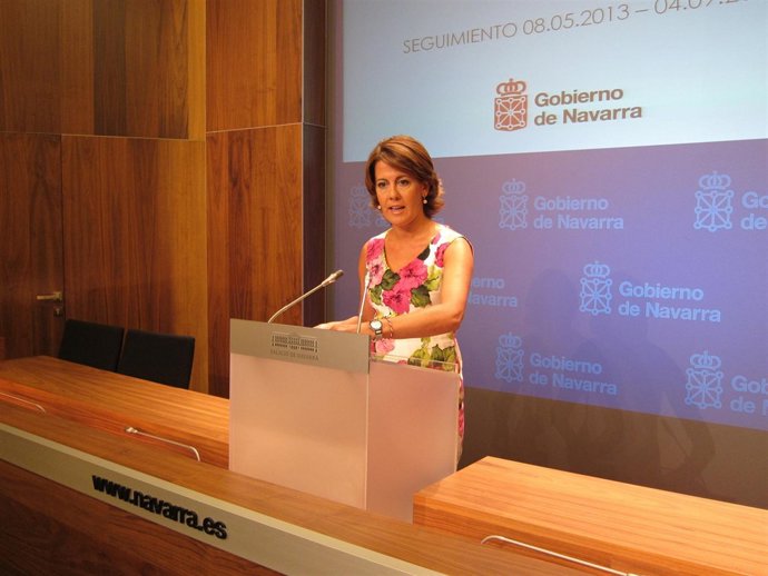 La presidenta del Gobierno de Navarra, Yolanda Barcina.