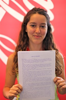 La ganadora del concurso Coca-cola