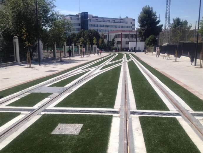 Vías del Metro de Granada