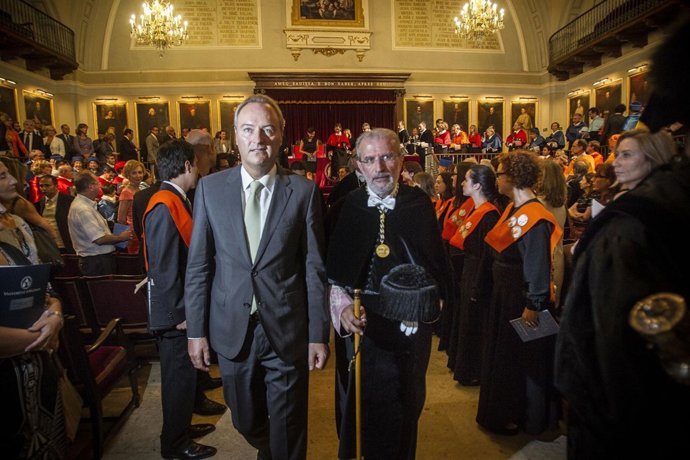Acto de apertura de curso en la Universitat de València