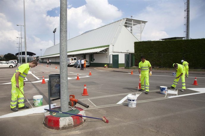 Trabajos de mejora en el entorno de las instalacines de La Maruca