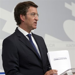 Feijóo en el Consello de la Xunta