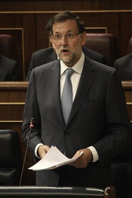 Presidente del Gobierno, Mariano Rajoy, en el Congreso
