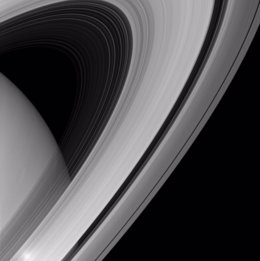 Anillos de Saturno captados por Cassini