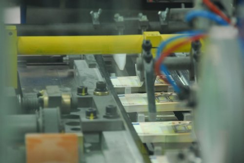 Fabricación De Billetes De Euros En La Fábrica Nacional De Moneda Y Timbre