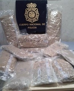 Marihuana interceptada a un viajero en la estación de Sants