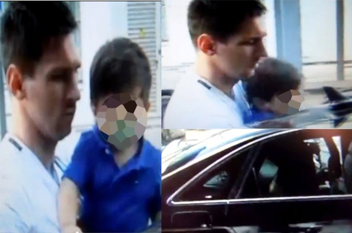 Messi  es denunciado por no colocar a su hija en la sillita del coche