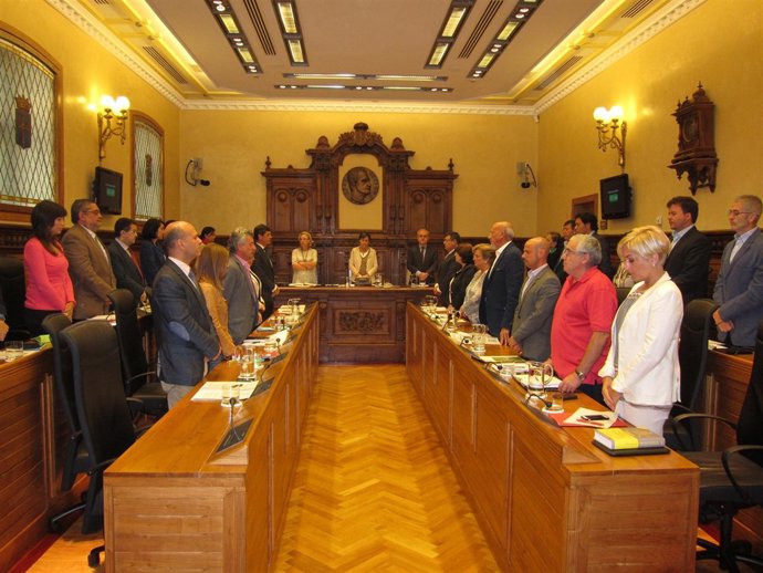 Minuto de silencio Ayuntamiento de Gijón