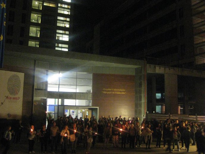 Huelga de limpieza en Valdecilla