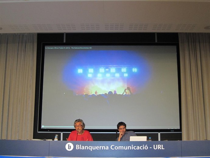 Los directores Luis Hidalgo y Crisitan Pascual en rueda de prensa