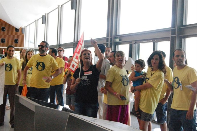 Protesta de Queronea en el Parque de las Ciencias