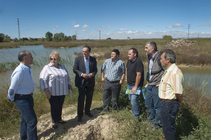 Un momento de la visita del hábitat.