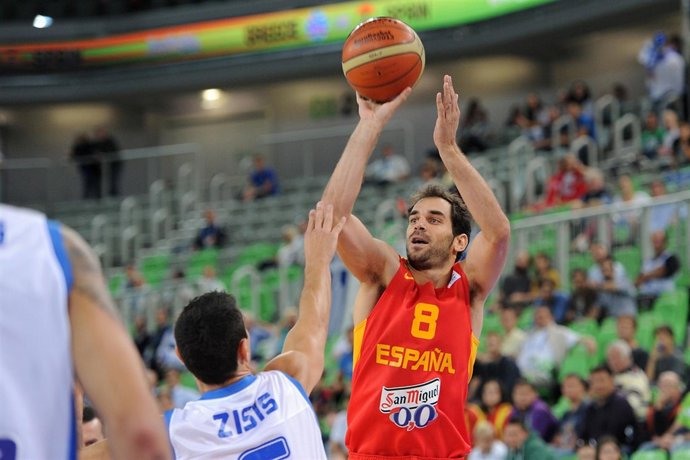 José Calderón en el España - Grecia