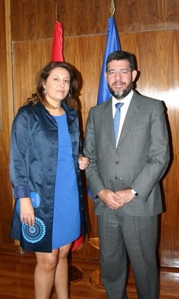 Carmen Crespo con Alberto Nadal