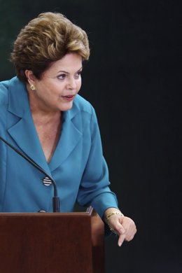 La presidenta de Brasil, Dilma Rousseff, durante una ceremonia en el palacio Pla