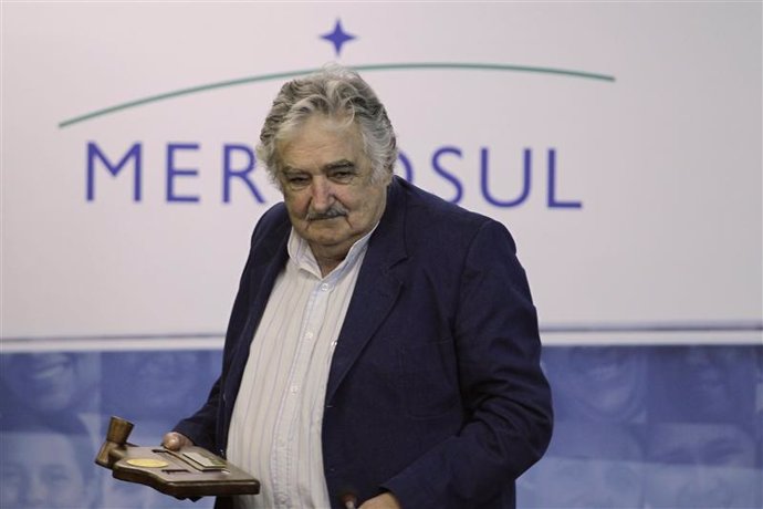 El presidente de Uruguay, José Mujica, a su llegada a una cumbre del Mercosur en