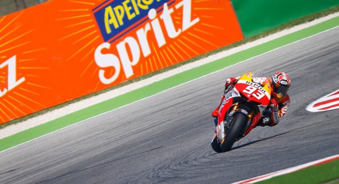 El piloto español Marc Márquez en el GP San Marino