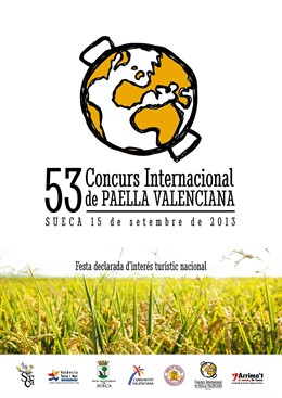 Cartel del 53º Concurso Internacional de Paella Valenciana de Sueca.