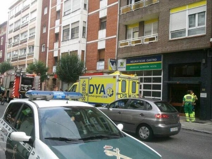 Incendio en una cocina en la calle La Ronda de Castro Urdiales