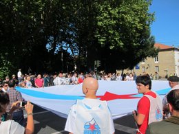 Arranca la marcha convocada por el BNG en Santiago de Compostela