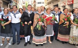 Marín y Bayod ofrenda floral
