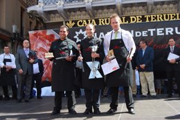 Ganadores de la XIV edición del Concurso Nacional de Cortadores de Teruel.