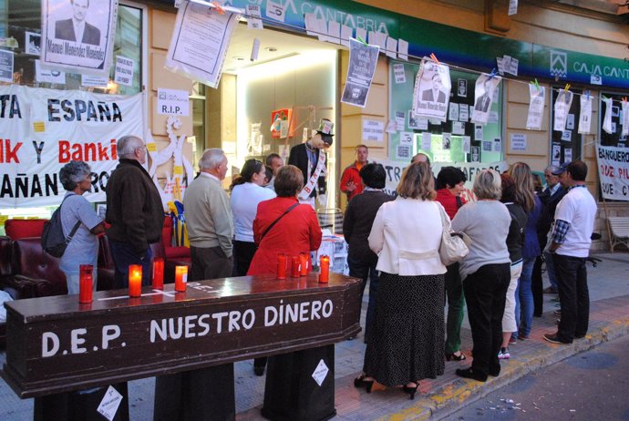 Preferentistas acampados en Castro