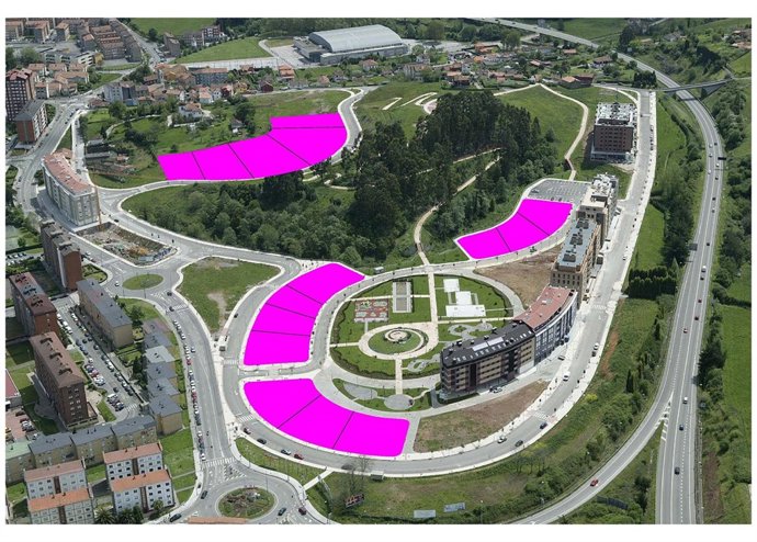 Nuevas parcelas de La Magdalena, en Avilés