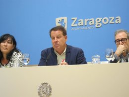 Jerónimo Blasco en la Sala de Prensa