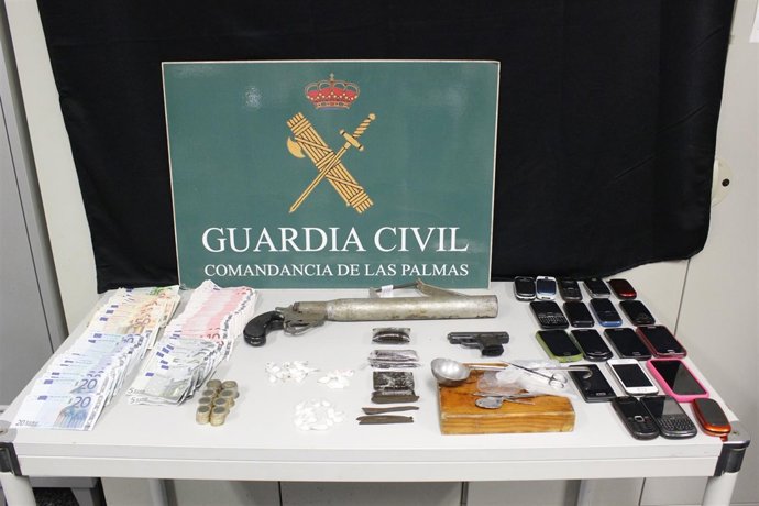 Material incautado en la Operación Momo-2