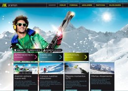 Aramón renueva su imagen y el contenido de todas sus páginas web.