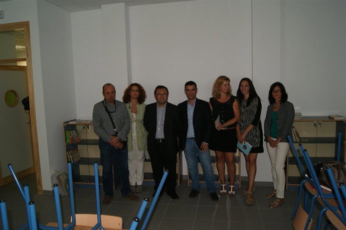 Heredia y otros representantes socialistas en Marbella