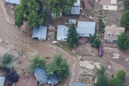 Imagen de la inundaciones en Colorado