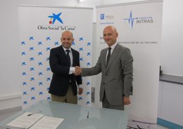 El gerente de Intras y el director de área de negocio de La Caixa